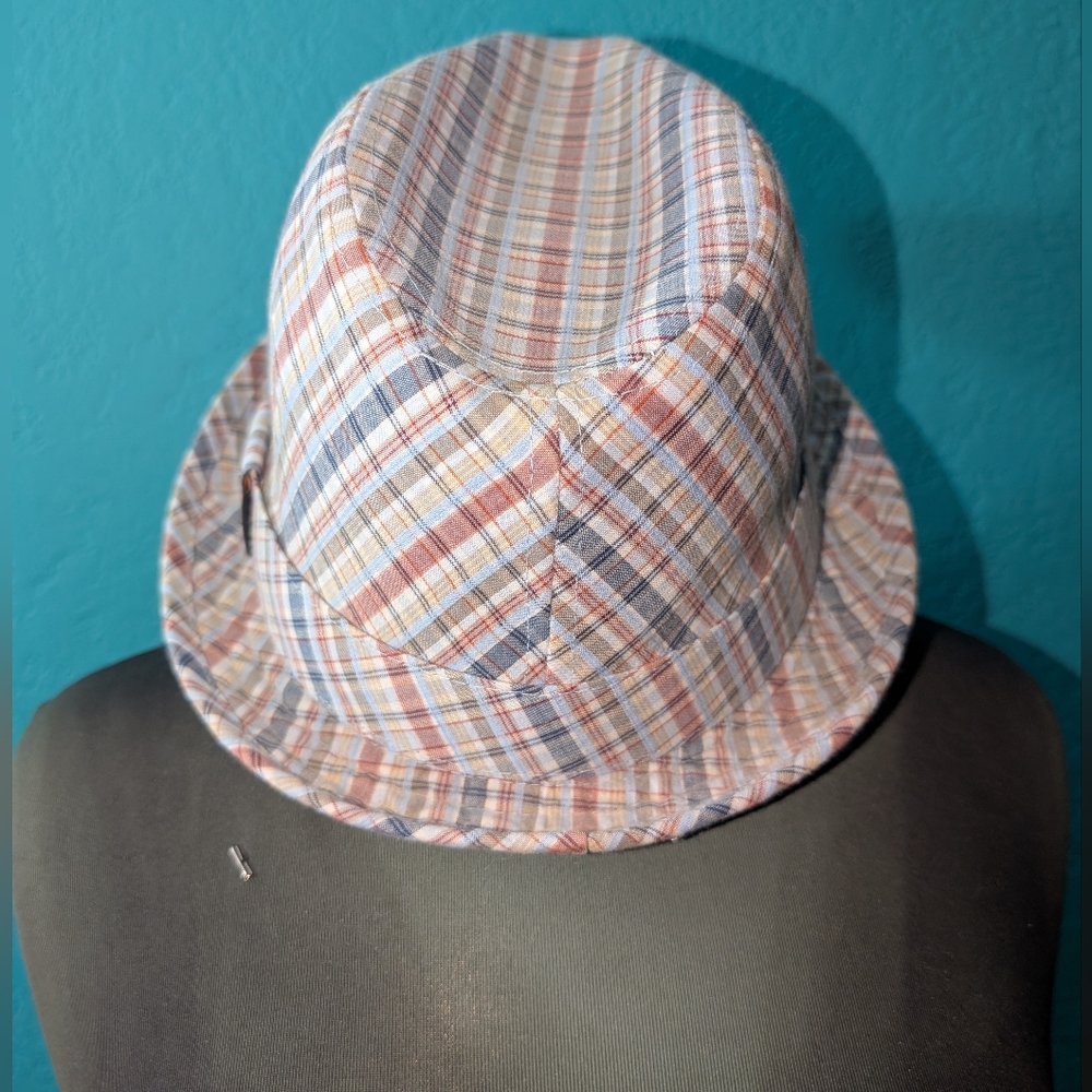 Ben Sherman Multicolor Plaid Fedora Hat
